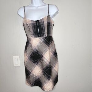 Urban Outfitters plaid mini dress.  Y2k
